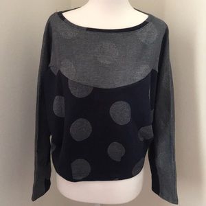 Metallic Dot Sweatshirt Anthropologie
